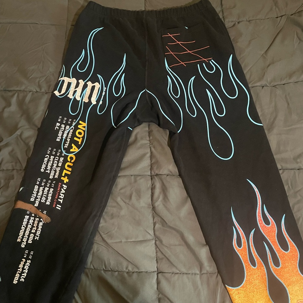 Official SAINt JHN Not A Cult Christian Sex Club Sweatpants Large